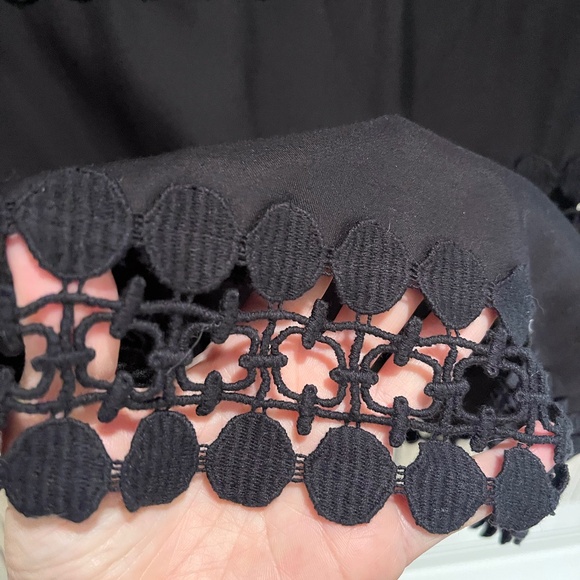 Super Cute KEW 159 black cut-out lace shift dress SUMMER coverup AU brand size 6 - Picture 9 of 10